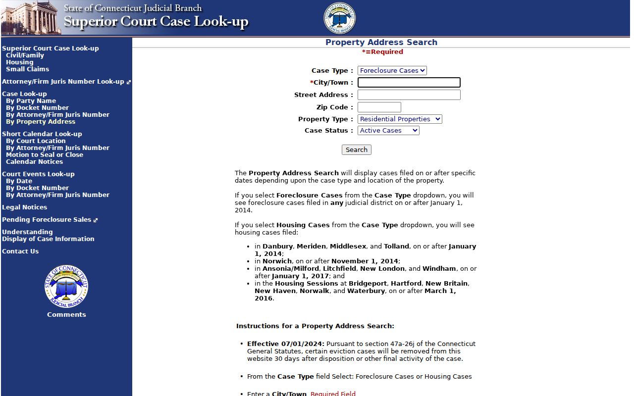 East Hartford ZIP code directory Civil Inquiry property address ZIP search
