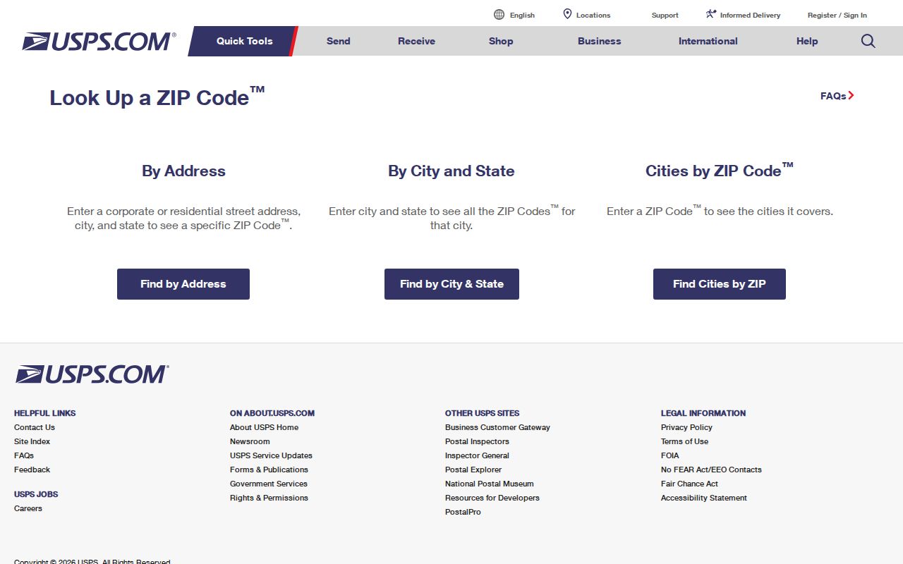 East Hartford ZIP code directory USPS address-to-ZIP Lookup form
